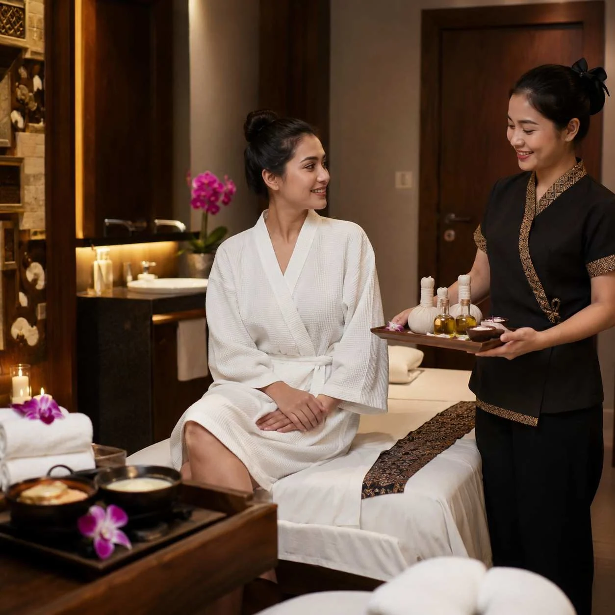 Full body spa Gulshan 2 private massage room at Gulshan Royal Thai Spa