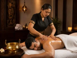 Indian oil massage in Gulshan Dhaka private spa room at Gulshan Royal Thai Spa