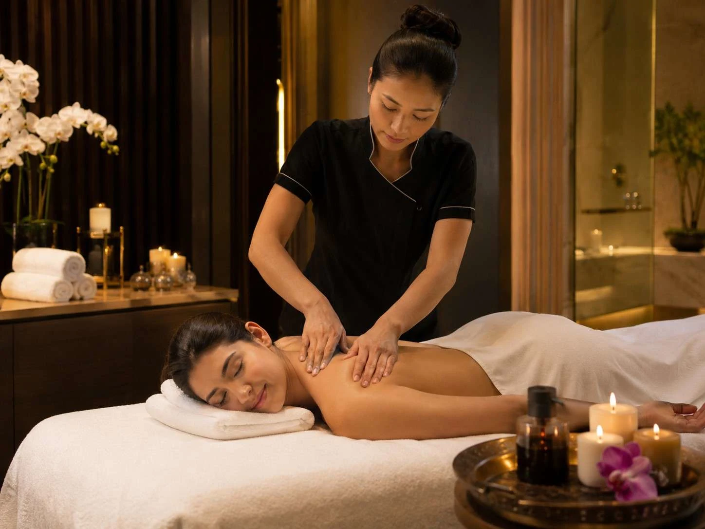 Massage in Gulshan Dhaka private spa room at Gulshan Royal Thai Spa