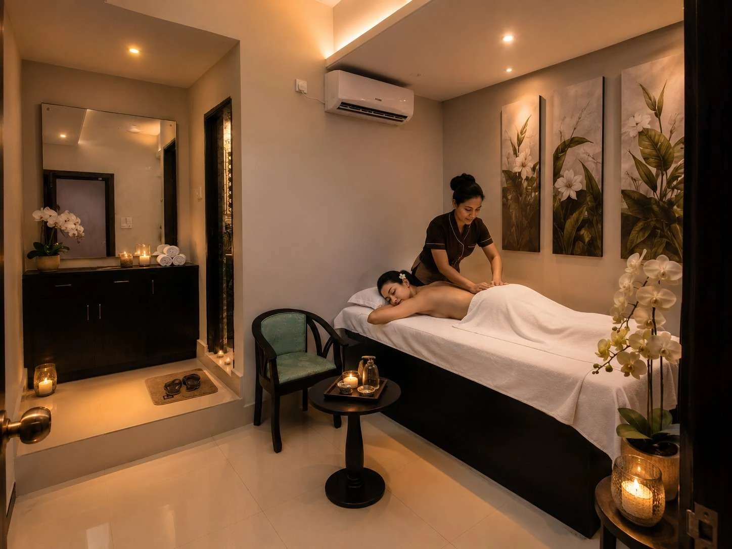 Spa center in Gulshan Dhaka private massage room at Gulshan Royal Thai Spa