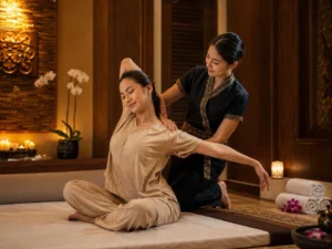 Traditional Thai massage in Gulshan Dhaka private spa room at Gulshan Royal Thai Spa