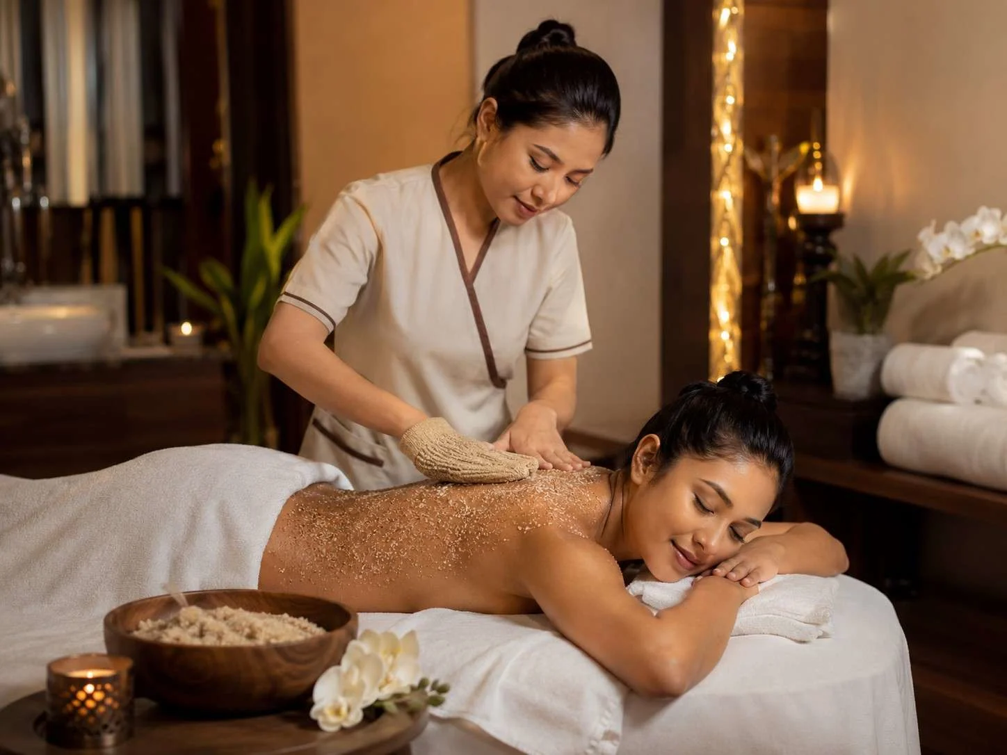 body polishing in Gulshan Dhaka private spa room at Gulshan Royal Thai Spa