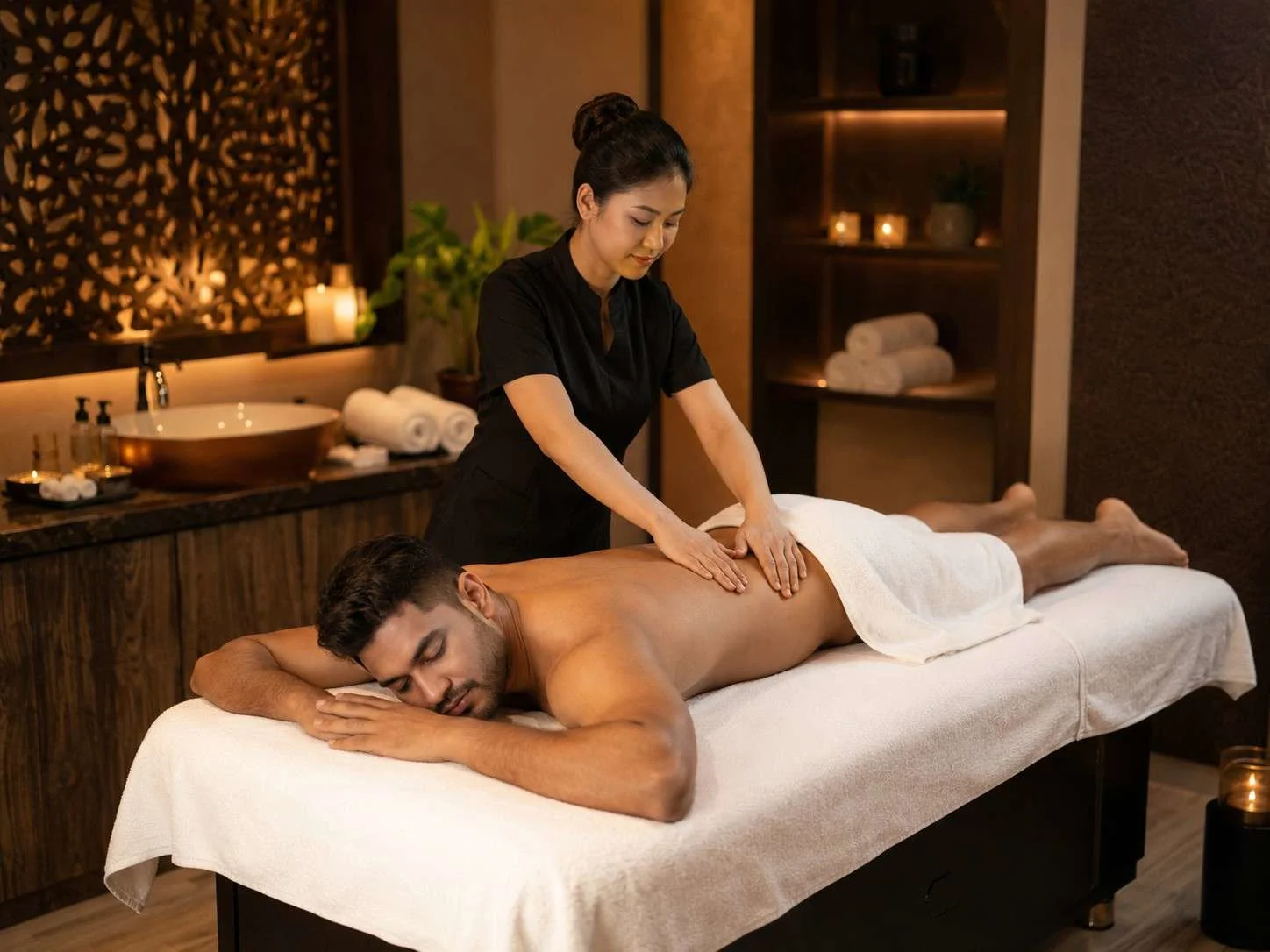 full body massage in Gulshan Dhaka private spa room at Gulshan Royal Thai Spa