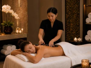 hot stone massage in Gulshan Dhaka private spa room