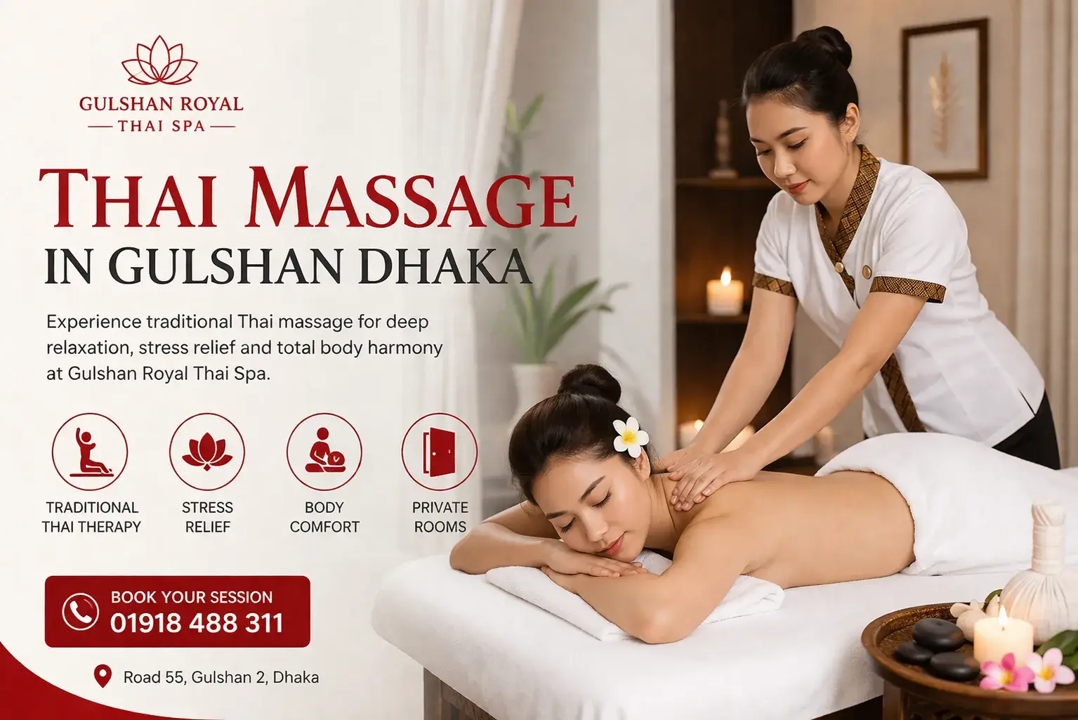 thai massage gulshan dhaka private spa room Gulshan Royal Thai Spa