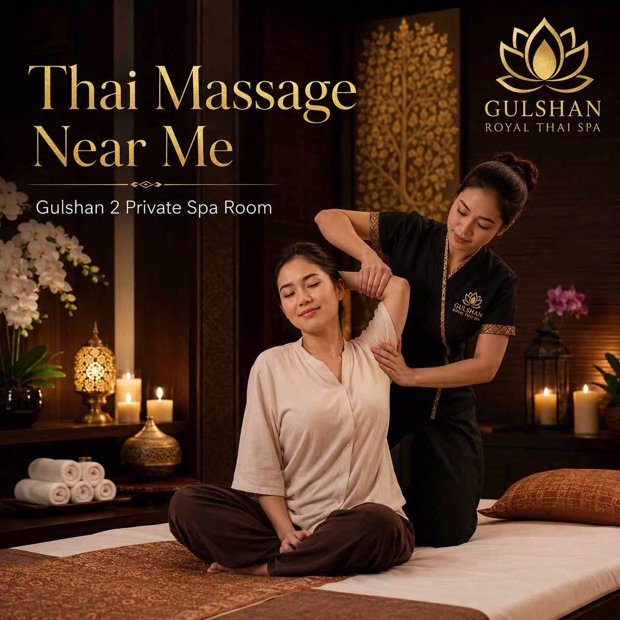 Thai massage near me Gulshan 2 private spa room at Gulshan Royal Thai Spa
