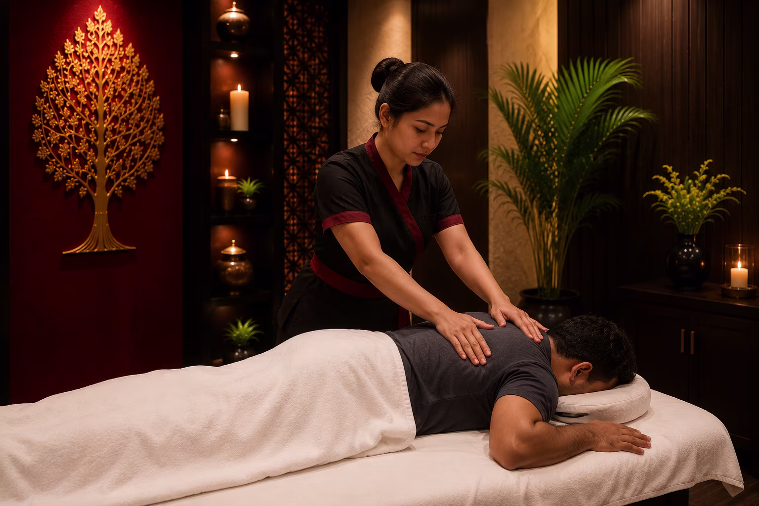 Deep tissue massage benefits in Gulshan premium wellness concept