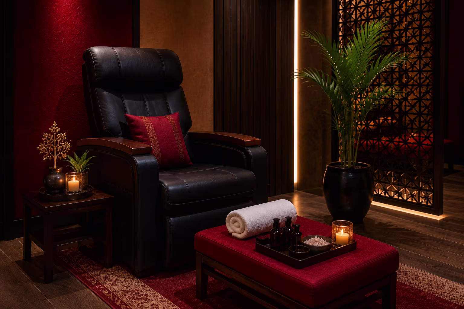Foot reflexology massage Gulshan private wellness room at Gulshan Royal Thai Spa