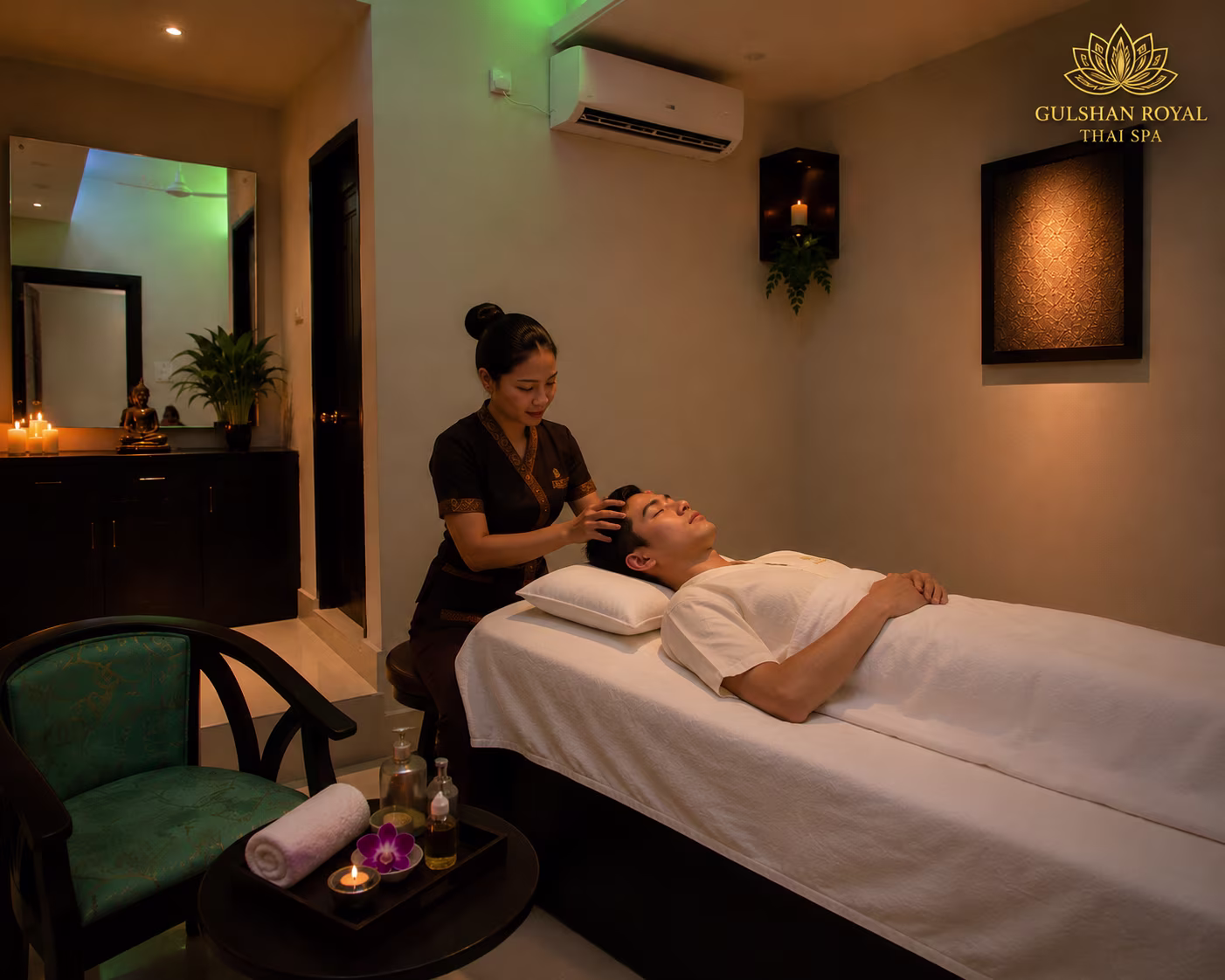 private head massage room in Gulshan 2 Dhaka
