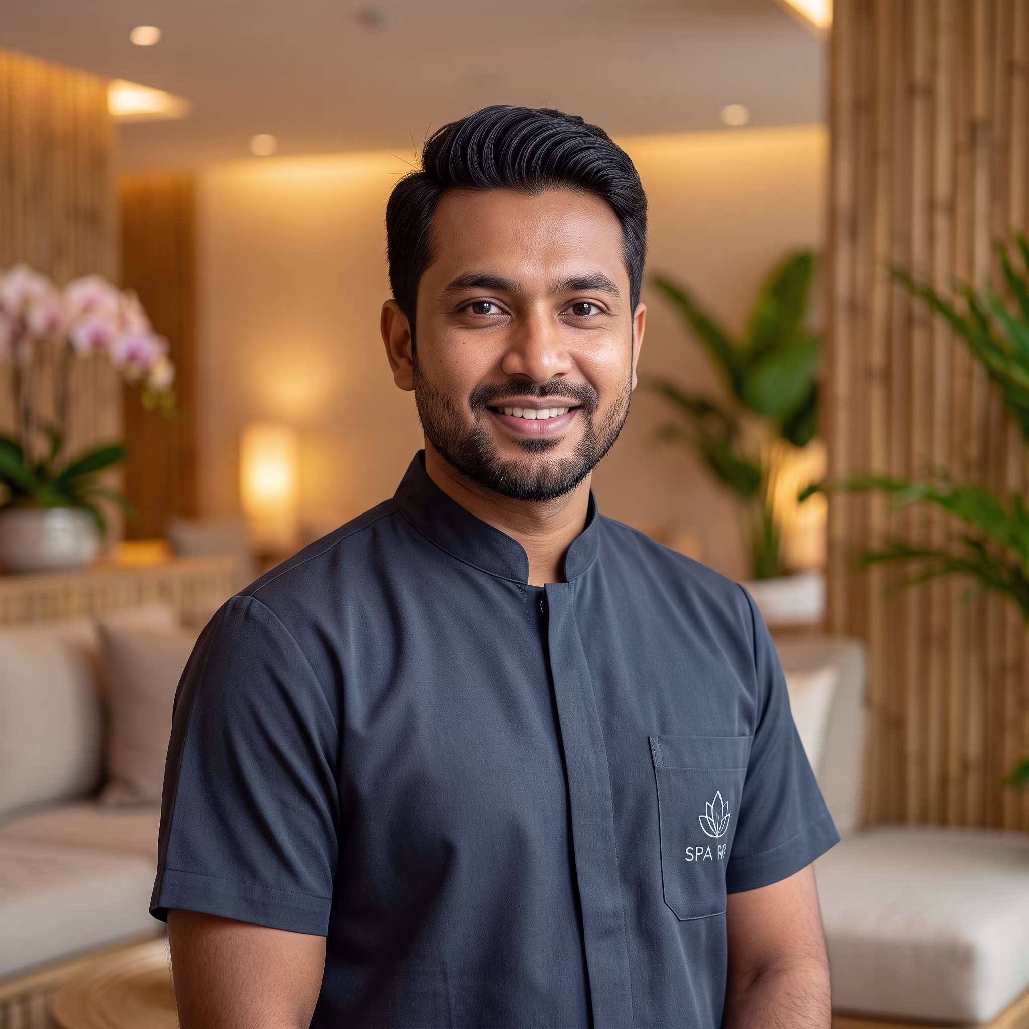 Kamal — hot stone and oil massage therapist at Gulshan Royal Thai Spa, Gulshan Dhaka