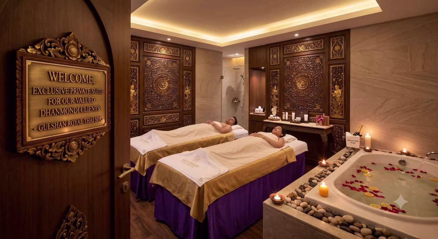 Private spa room at Gulshan Royal Thai Spa for Dhanmondi clients